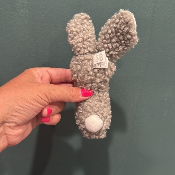 Woolly Bunnie Post Rattle gray STEPHAN BABY - Picture 6 of 8